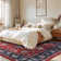 Fillender Washable Soft Vintage Rug Fashion Floral Rug For Living Room Dorm Decor