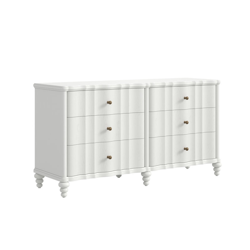 Haven 6 - Drawer Dresser, White