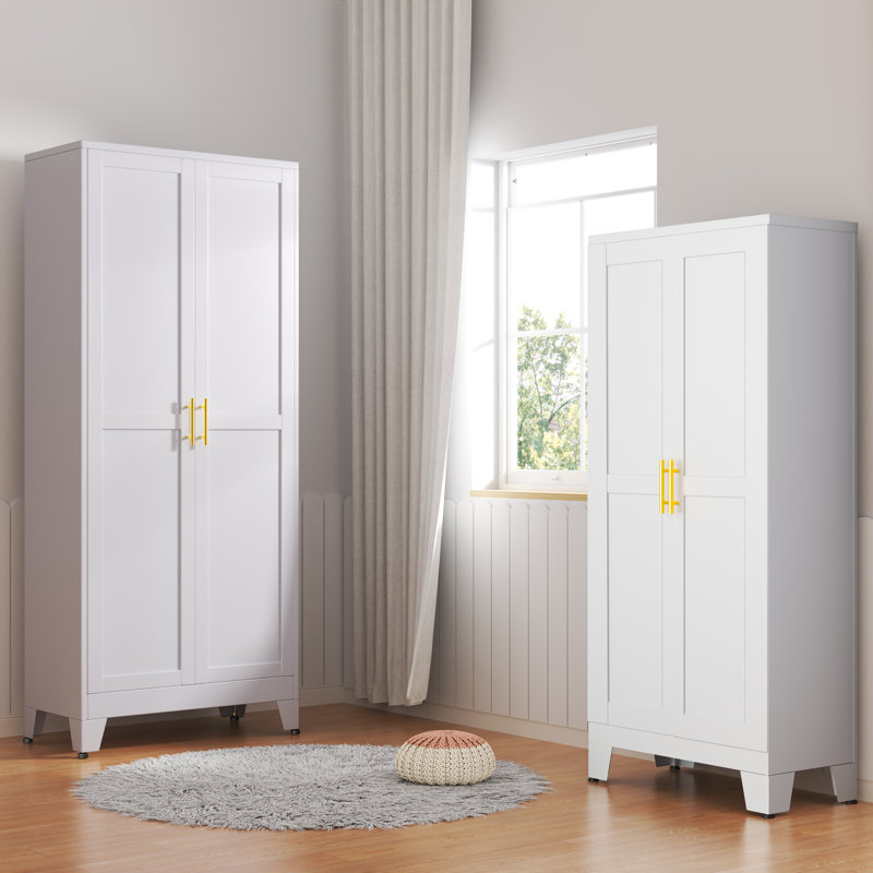 Armoire-penderie Winston Porter, Blanc