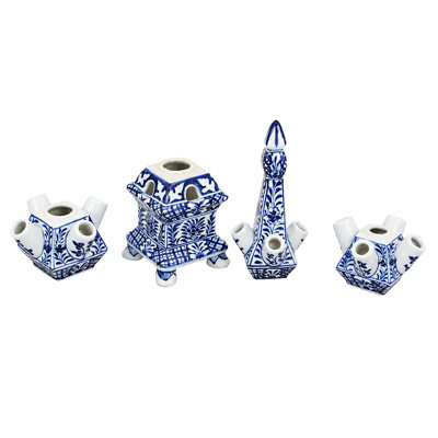Orginial Blue And White Tulipiere Large