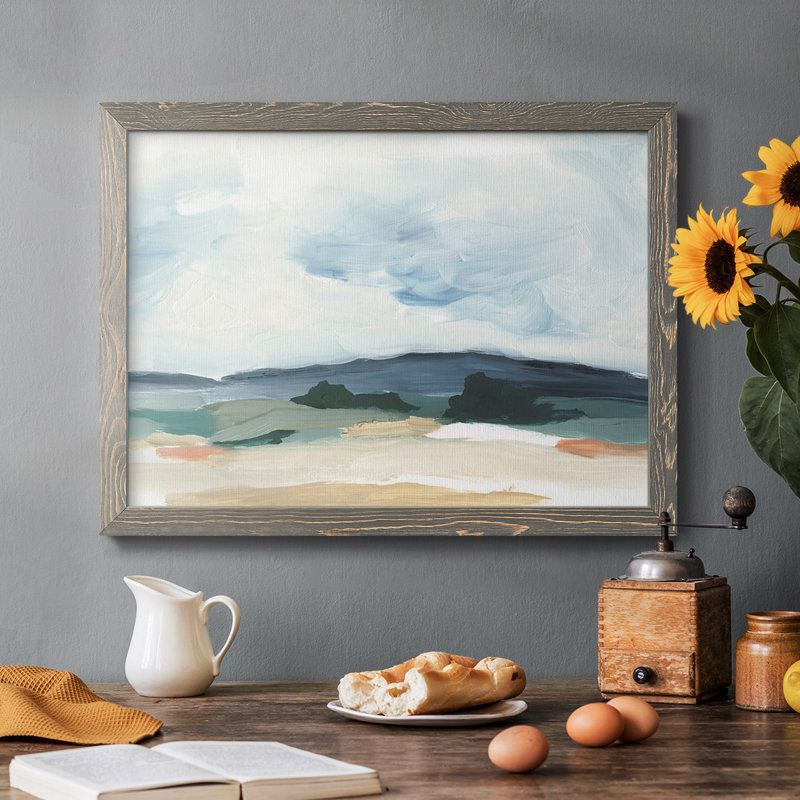 Pastel Vista II, reproduction d'art sur toile, Gris, H 26 po x l 38 po x P 1,5 po