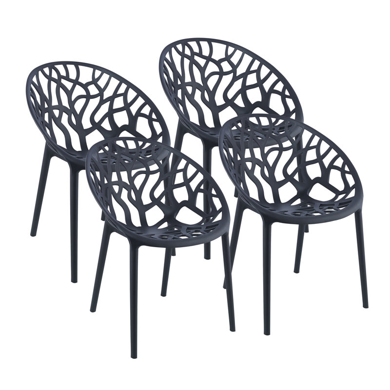 Chaise d'appoint Bahez, Noir
