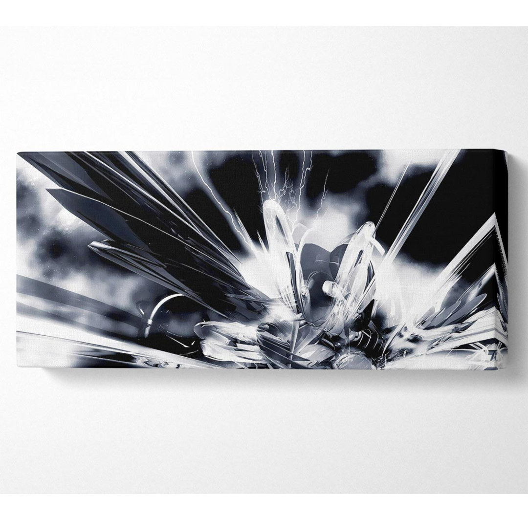 Black N White Explosive - Kunstdrucke auf Leinwand