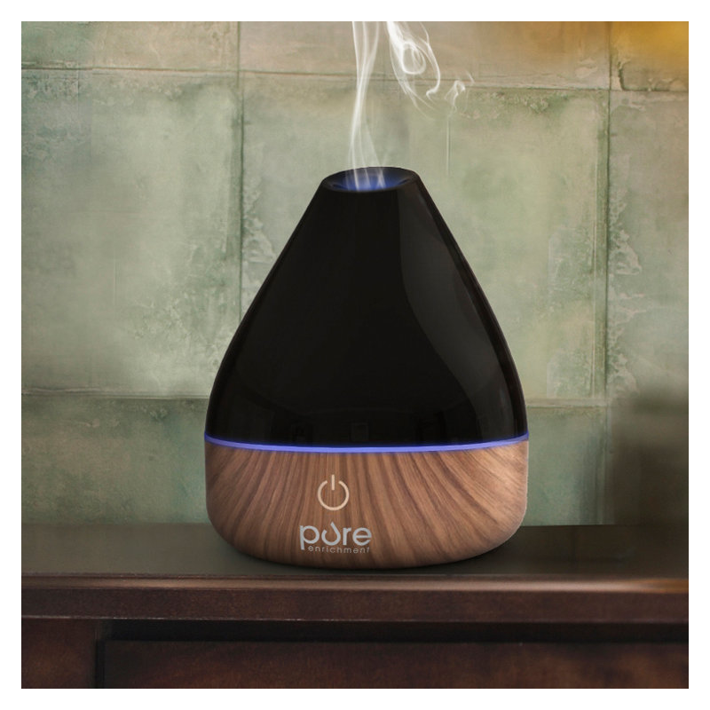 Diffuseur d'huiles naturelles aromathérapie PureSpa, Noir
