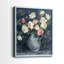 Impression florale Impasto I - impression encadrée de qualité supérieure - prête à être accrochée - aucun clou requis - aucun clou requis-108002467-108002471