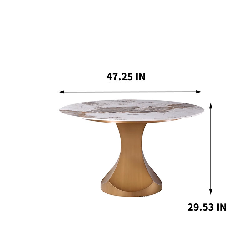 Table de salle à manger Tamell, H 29,53 po x L 47,25 po x l 47,25 po