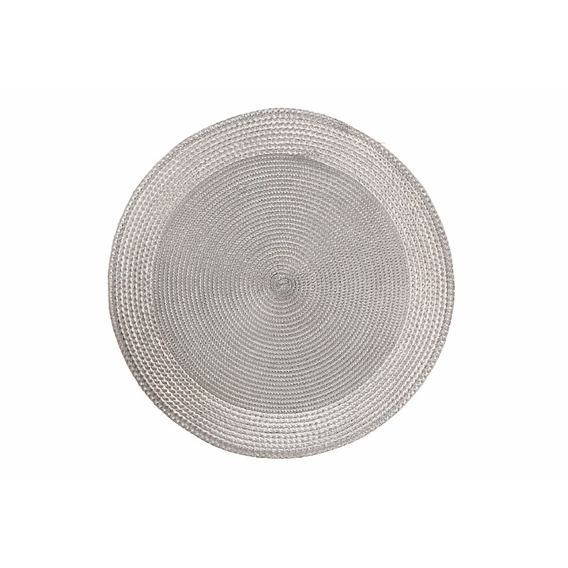 Vinyl No Pattern Round Placemat