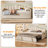 Upholstered Twin Size Daybed With Adjustable Height Pop Up Trundle Twin Bed And USB & Type-C Charging Port-2089816145