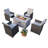 Wicker 4 - Person Patio Conversation Set with Cushions
