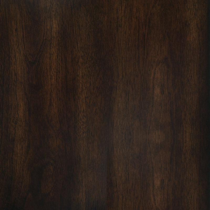 Walnut Square Wood End Table with Storage