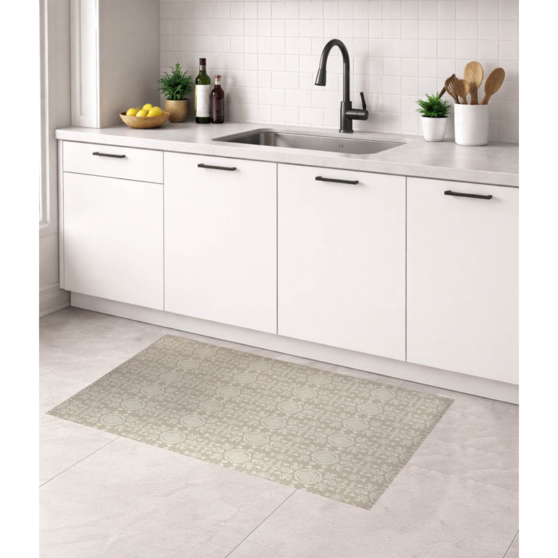 Tapis de cuisine Aubry, Rectangle 7 pi x 5 pi, Ivoire ivoire