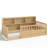 A Twin-Sized Wooden Floor Bed With A Fence-Style Guardrail, Featuring A Side Storage Decorative Function, And Its Color Is In The Natural Wood Tone.-1535626900-1535626899