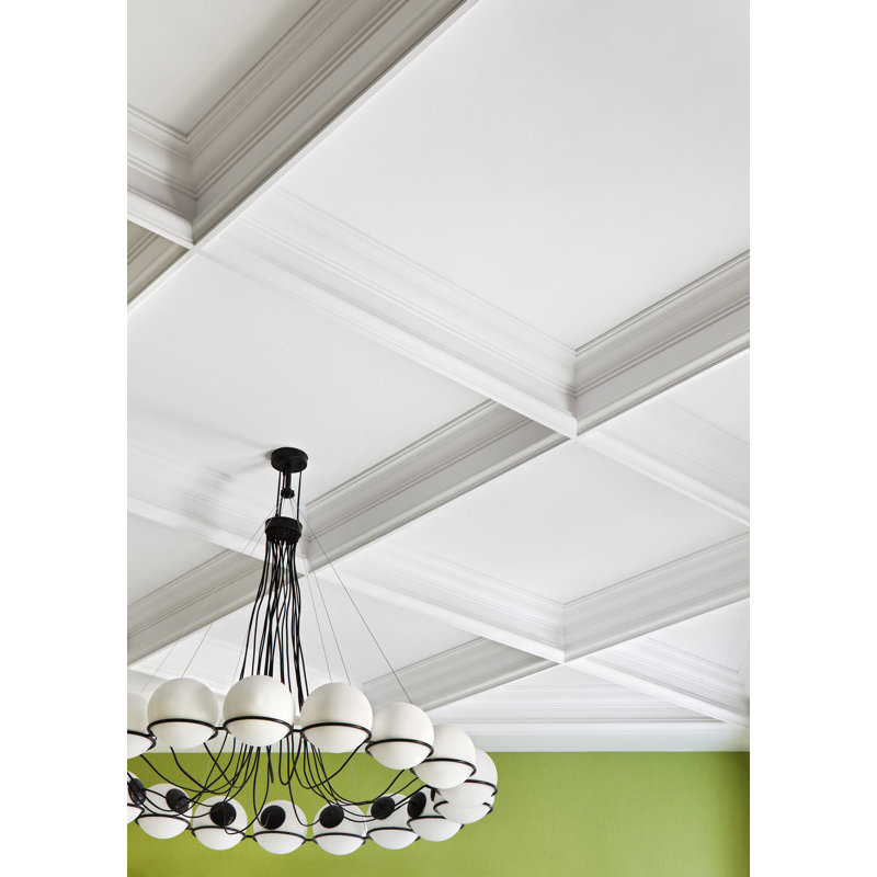 4-1/2 in x 9 in x 78-3/4 in Primed White Plain Polyurethane Crown Moulding