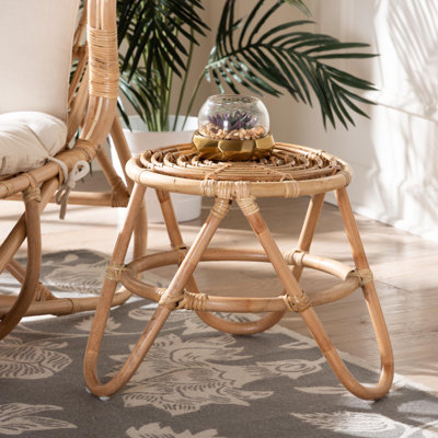 Brenndon 3 Legs Rattan End Table