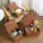 Set Of 3 Woven Storage Basket Box With Lid & Lock, Built-In Carry Handles, Multifunctional Storage Organiser For Nursery, Baby, Clothes, Toys, Books, Large/Medium/Small Size (Natural)