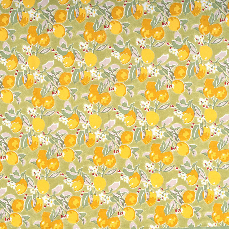 Aazad Tablecloth, 128" L x 71" W, Vert/Yellow