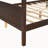 Wood Canopy Platform Bed-534843671