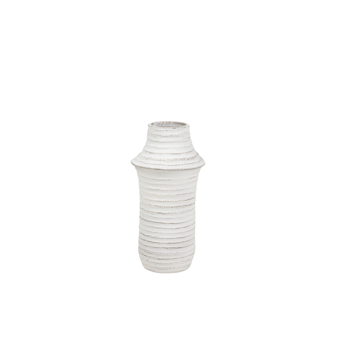 WHITE CERAMIC VASE