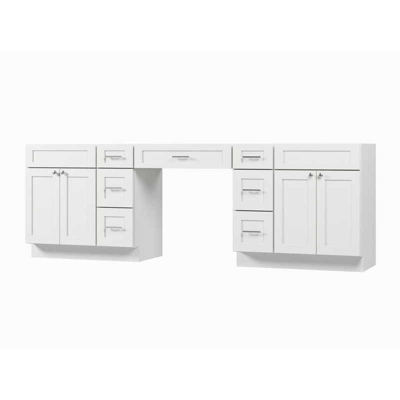 Base de meuble-lavabo double 102 seulement, Blanc