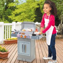 34PCS BBQ Kids Grill Playset, Little Chef Pretend Play Interactive BBQ Toy