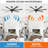 72" 7 - Blade Windmill Large Ceiling Fan without Lights with Remote Control-248772309