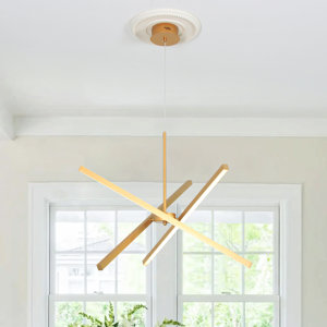 Zhangjing3 Modern Chandelier Sputnik LED Kitchen Island Remote Dimmable