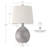 22in. 3-way Ceramic Table Lamp With Hardback Shade-1954588544
