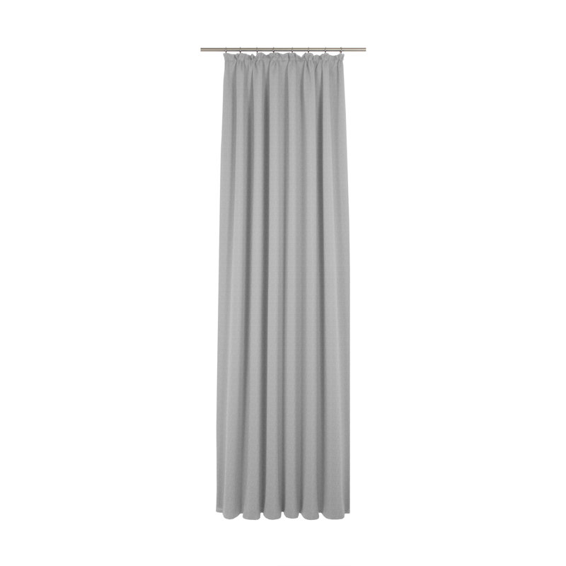 Semi Sheer Curtains, 145cm Width x 225cm Drop, Light grey