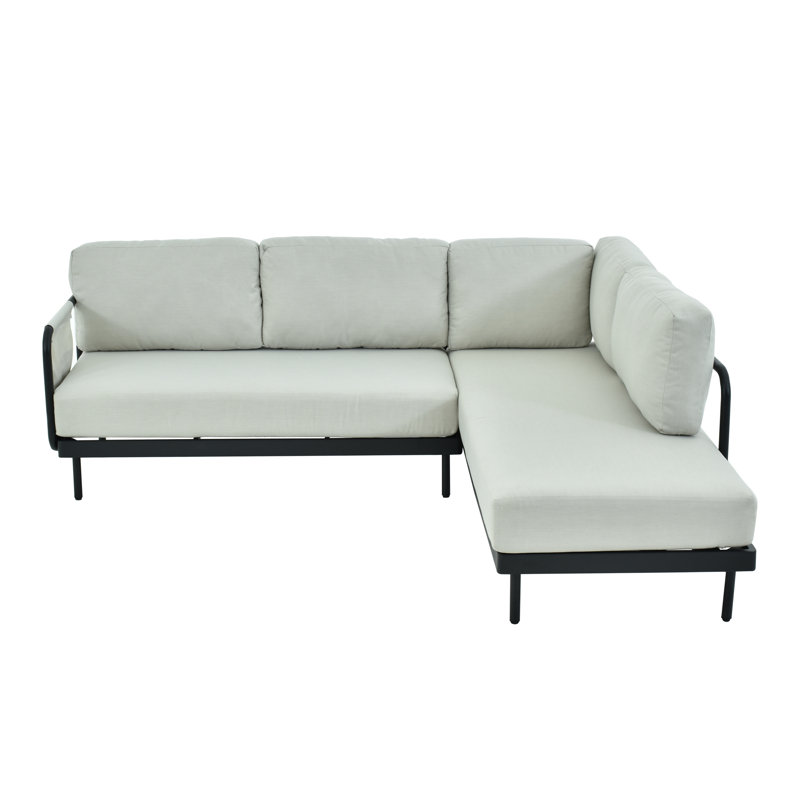 Canapé modulaire en aluminium Darleen, Beige