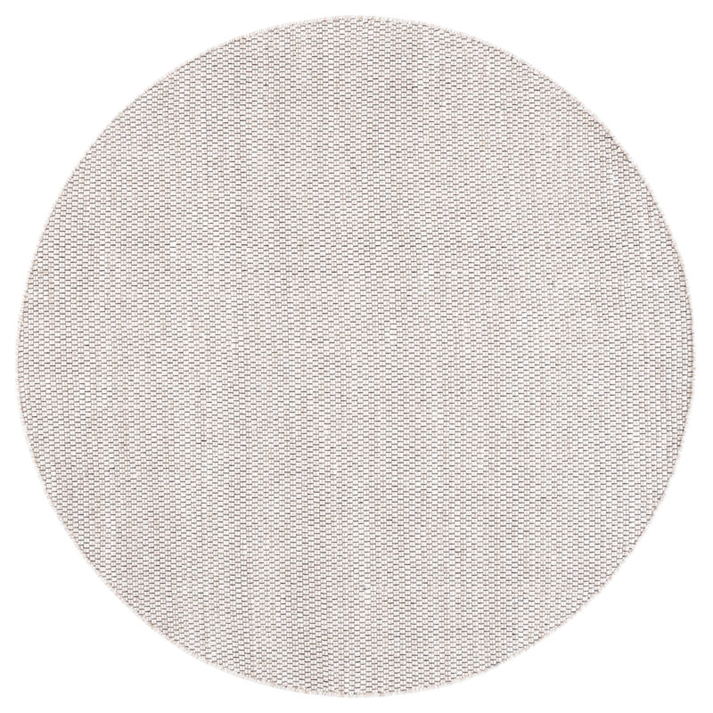 Natura Hand Woven Wool;Cotton Solid Color Rug, Round 6'
