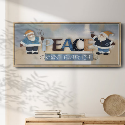 Santa Peace - toile encadrée