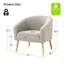 Briggitte Modern 31" W Boucle Armchair-2067074336