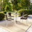 Chaise empilable en aluminium et rotin pour restaurant Arthor-118486208