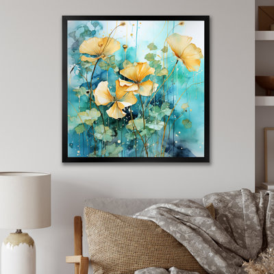 «Yellow Morning Glory Spring Awakening» - art mural Morning Glory