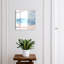 Key box for home, Opens to the right, 30x30x5, White, Pastel waves soothing and calm, 