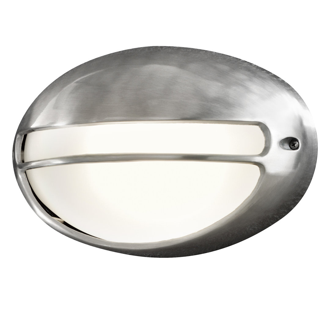 Torino Silver 21cm H Outdoor Bulkhead Light