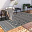 Ragin Geometric Cream/Gray/Blue Area Rug-1115502207