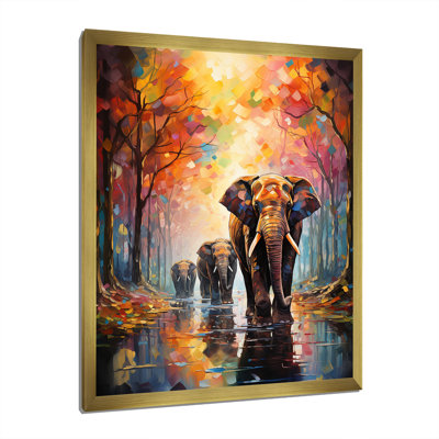 «Dailynne Thailande Elephant Parade II», reproduction sur toile