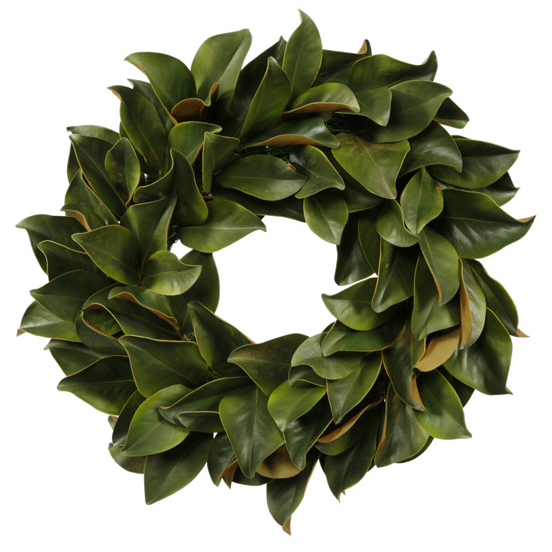 Magnolia Leaf Wreath, 24"