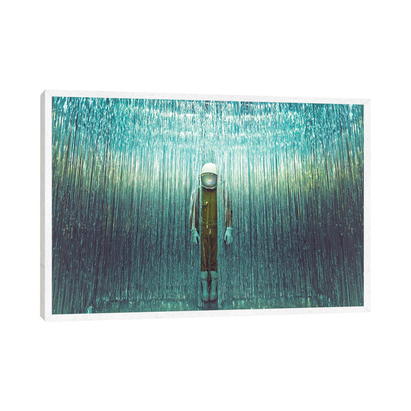The Lonely Astronaut XIV 1 Piece Wall Art on Canvas, 101.6 cm H x 66.04 cm W, White Framed