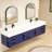 Jessica 84'' Single Bathroom Vanity with Acrylic Top-726806064