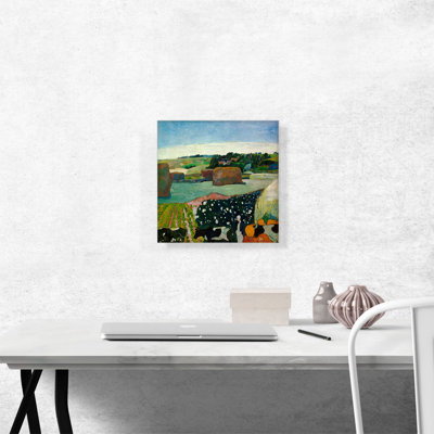" Haystacks In Brittany 1890 " by Paul Gauguin Painting Print