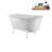 57.5'' x 29.5'' Soaking Acrylic Bathtub-83636146-90752935