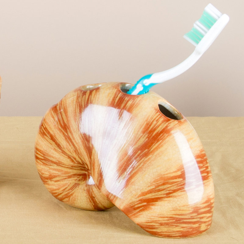 Porte-brosse à dents en porcelaine