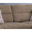 Canapé modulaire en tissu brun 103,5 po Diego avec méridienne orientée vers la droite, repose-pieds avec rangement et 2 coussins décoratifs Diego