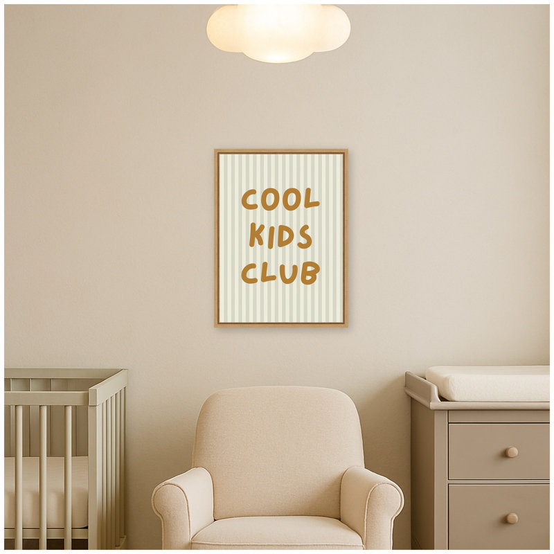 «Cool Kids Club» par Laura Moss, reproduction d'art sur toile encadrée