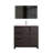 36 " W Freestanding Standard Free Standing 1 Single With Solid Surface Top