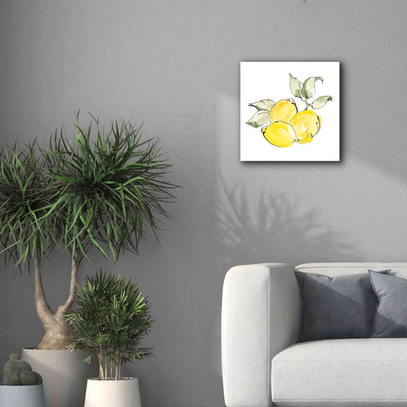 «Lemons II» par Chris Paschke, estampe numérique sur toile, L 18 po x H 18 po