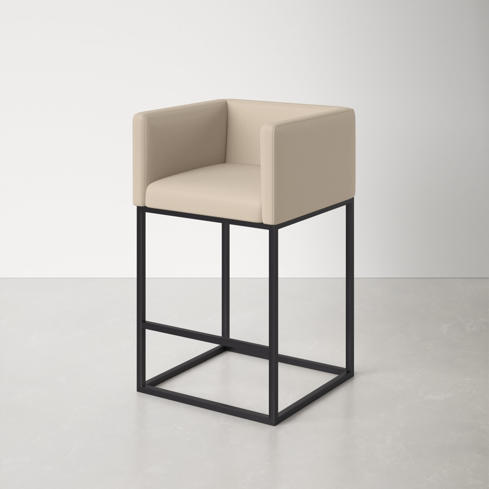 " Bar Stool, Cream, Counter Stool (25" Seat Height)