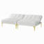 Tissu convertible futon avec pieds en métal